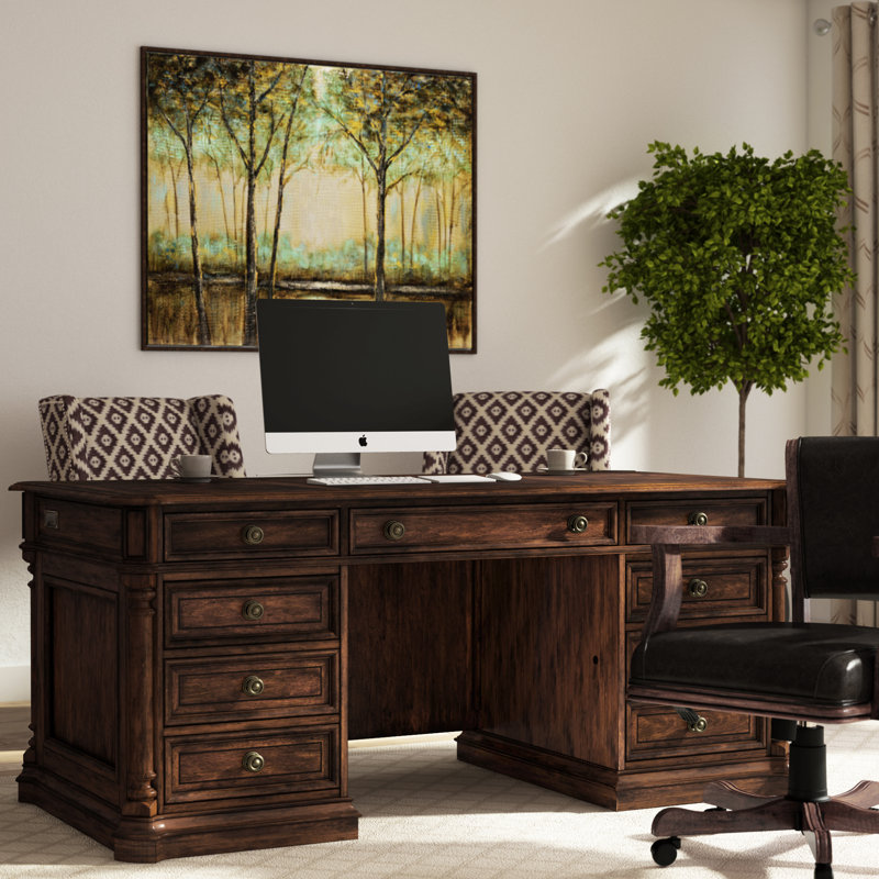 Hooker Furniture Leesburg Solid Wood Executive Desk & Reviews Wayfair